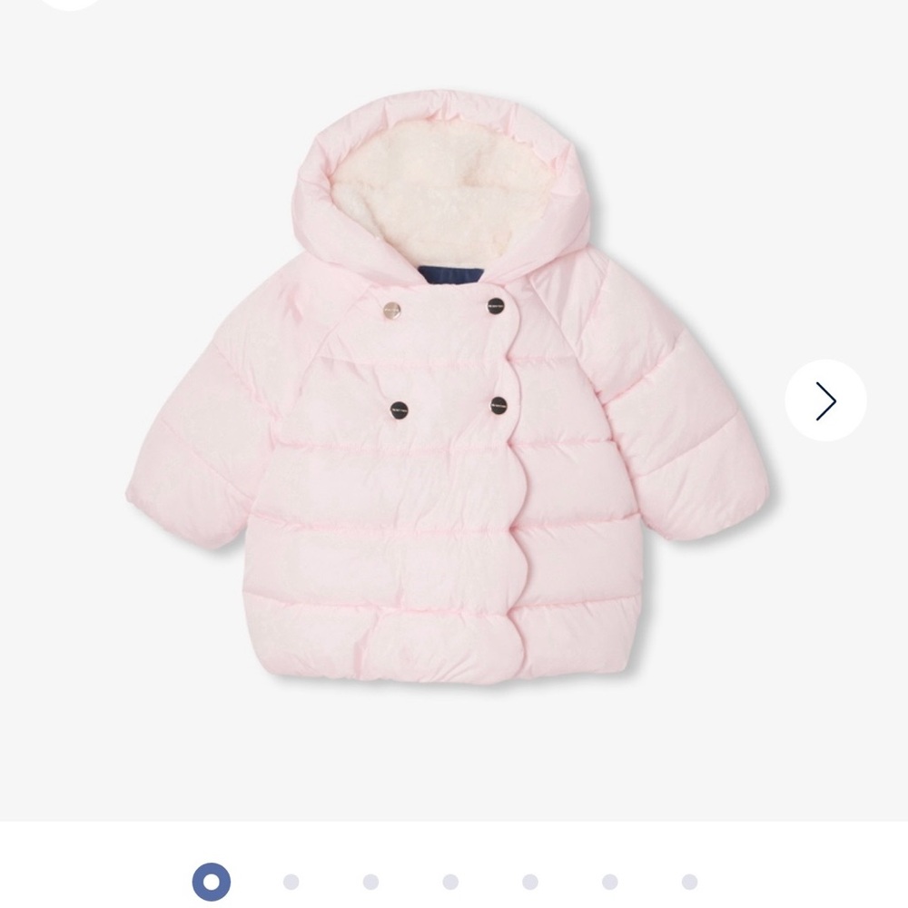 Jacadi Pink Hooded Puffer Jacket